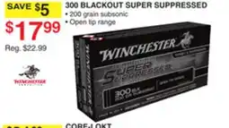 Dunham's Sports WINCHESTER 300 BLACKOUT SUPER SUPPRESSED offer