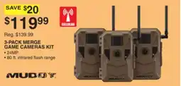 Dunham's Sports MUDDY 3-PACK MERGE GAME CAMERAS KIT offer