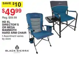 Dunham's Sports HD XL DIRECTOR'S OR MESA MAMMOTH HARD ARM CHAIR offer