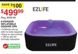 Dunham's Sports 6-PERSON INFLATABLE SQUARE SPA offer