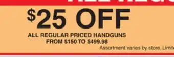Dunham's Sports ALL REGULAR PRICED HANDGUNS offer