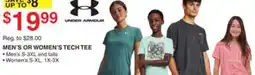 Dunham's Sports UNDER ARMOUR MEN'S OR WOMEN'S TECH TEE offer