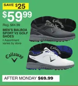 Dunham's Sports CALLAWAY MEN'S BALBOA SPORT V2 GOLF SHOES offer