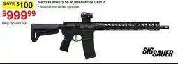 Dunham's Sports SIG SAUER M400 FORGE 5.56 ROMEO-MSR GEN 2 offer
