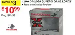 Dunham's Sports WINCHESTER 12GA OR 20GA SUPER X GAME LOADS offer