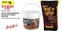 Dunham's Sports LUCKY BUCK 20 LB. DEER MINERAL OR 20 LB. FREAK FACTOR offer