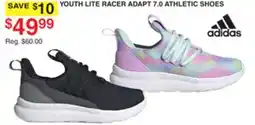 Dunham's Sports YOUTH ADIDAS LITE RACER ADAPT 7.0 ATHLETIC SHOES offer