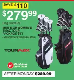 Dunham's Sports MEN'S OR WOMEN'S TMAX TOUR PACKAGE SET offer