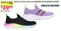 Dunham's Sports YOUTH ULTRA FLEX 3.0 SHIMMER OR RAINBOW SHOES offer