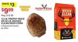 Dunham's Sports 12 LB. TROPHY ROCK OR 40 LB. WICKED CLEAN DEER CORN offer