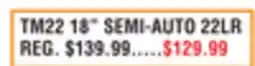 Dunham's Sports DERYA TM22 18 SEMI-AUTO 22LR offer