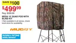 Dunham's Sports MUDDY MESA 10' QUAD POD WITH BLIND KIT offer