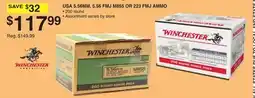 Dunham's Sports USA S.56MMS, 5.56 FMJ M855 OR 223 FMJ AMMO offer