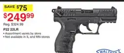 Dunham's Sports WALTHER P22 22LR offer