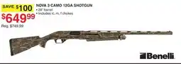 Dunham's Sports BENELLI NOVA 3 CAMO 12GA SHOTGUN offer