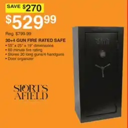 Dunham's Sports SPORTS A FIELD 30+4 GUN FIRE RATED SAFE offer