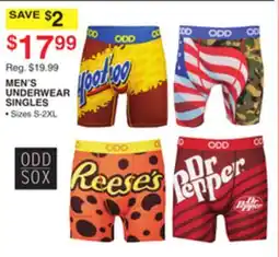 Dunham's Sports ODD SOX MEN'S UNDERWEAR SINGLES offer