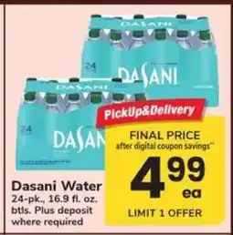Safeway Dasani Water offer