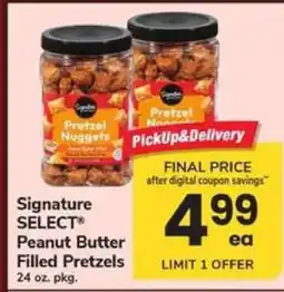 Safeway Signature SELECT Peanut Butter Filled Pretzels offer