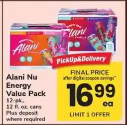Safeway Alani Nu Energy Value Pack offer