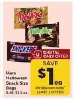 Safeway Mars Halloween Snack Size Bags offer