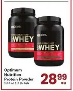 Safeway Optimum Nutrition Protein Powder offer