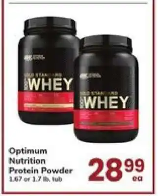 Safeway Optimum Nutrition Protein Powder offer