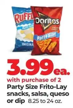 Hy-Vee Party Size Frito-Lay Snacks offer
