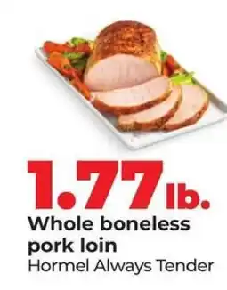 Hy-Vee Whole Boneless Pork Loin offer