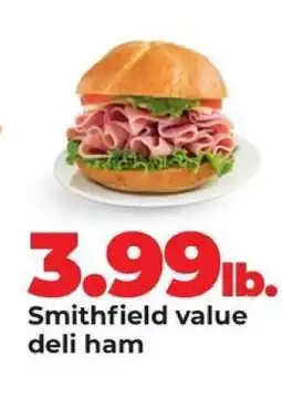 Hy-Vee Smithfield value deli ham offer