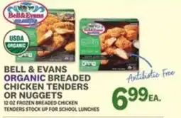 Kings Food Markets Bell & Evans organic breaded chicken tenders or nuggets offer