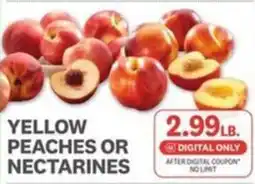 Kings Food Markets Yellow Peaches Or Nectarines offer