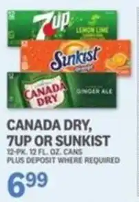 Kings Food Markets Canada Dry, 7up or Sunkist offer