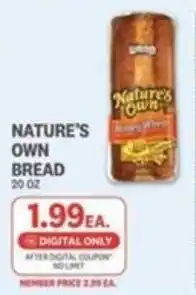Kings Food Markets Nature's Own Bread offer
