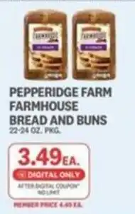 Kings Food Markets Pepperidge Farm Farmhouse Bread and Buns offer