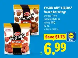 Lidl Tyson any'tizers frozen hot wings offer