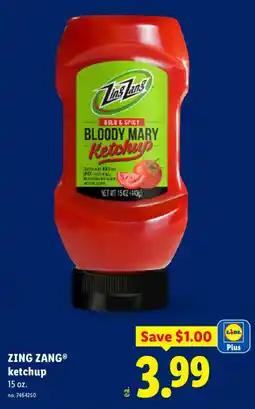 Lidl Zing Zang ketchup offer
