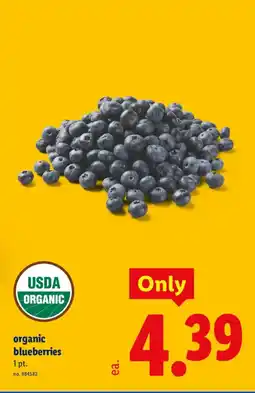 Lidl organic blueberries offer