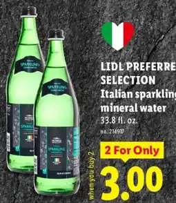Lidl Lidl preferre selection italian sparkling mineral water offer