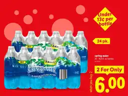 Lidl Spring Water offer