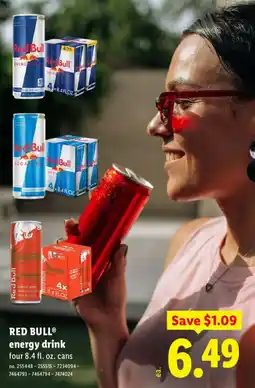 Lidl Red Bull energy drink offer