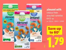 Lidl Almond milk offer