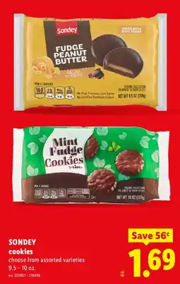 Lidl Sondey cookies offer