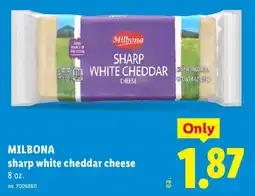 Lidl Milbona sharp white cheddar cheese offer