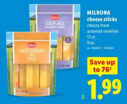Lidl Milbona cheese sticks offer