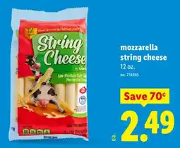 Lidl Lidl string cheese offer