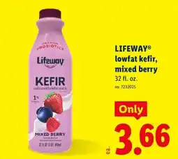 Lidl Lifeway lowfat kefir offer