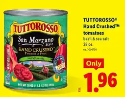 Lidl Tuttorosso hand crushed tomatoes offer