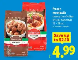 Lidl Lion homestyle meatballs offer