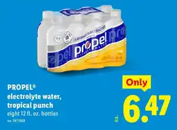 Lidl Propel electrolyte water offer